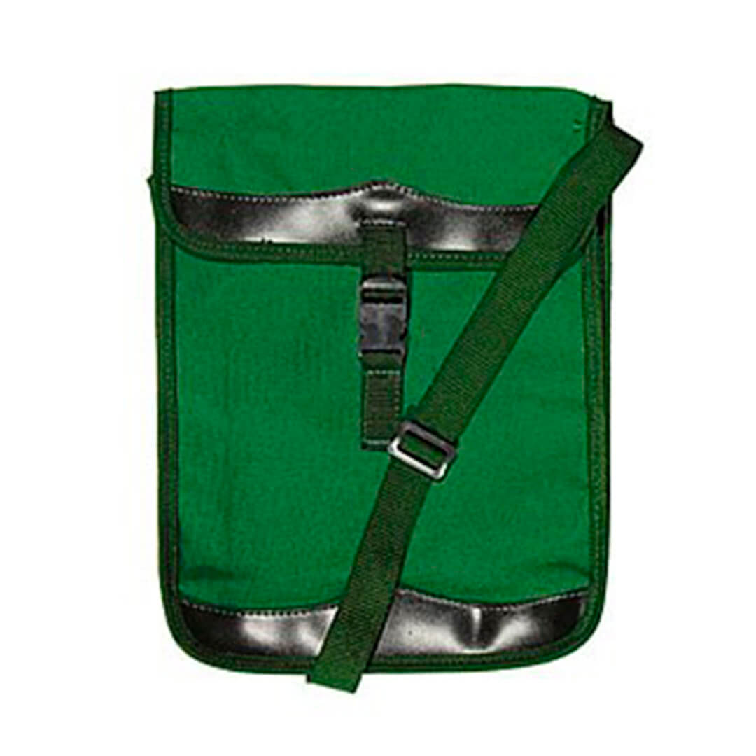 Bolsa de lona com tampa e alça